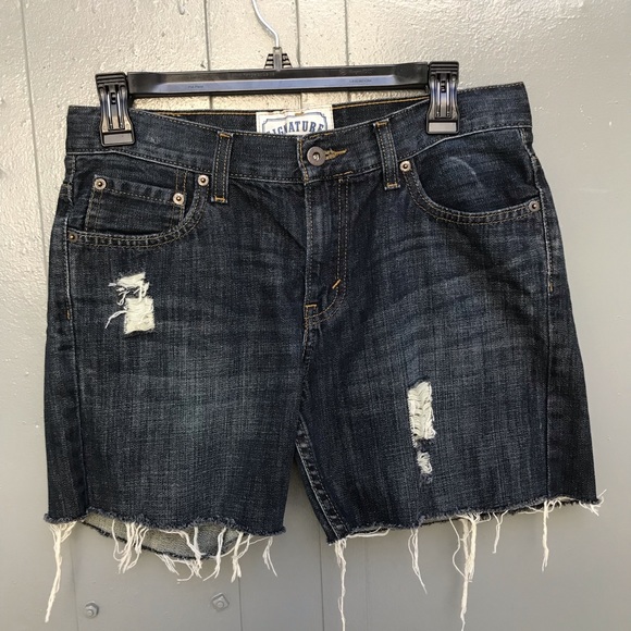 DIY distressed Levi jean shorts sz 29 - Picture 1 of 6